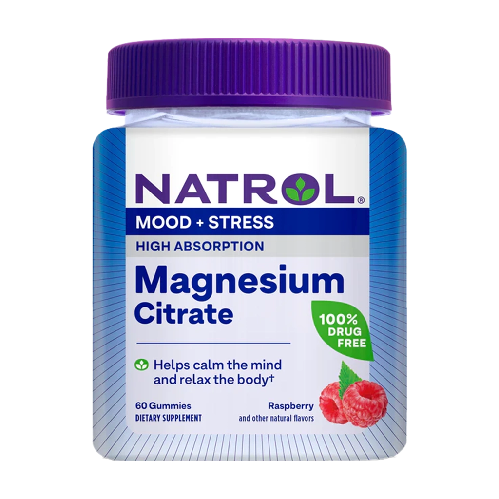 natrol magnesium citrate mood stress 60 gummies