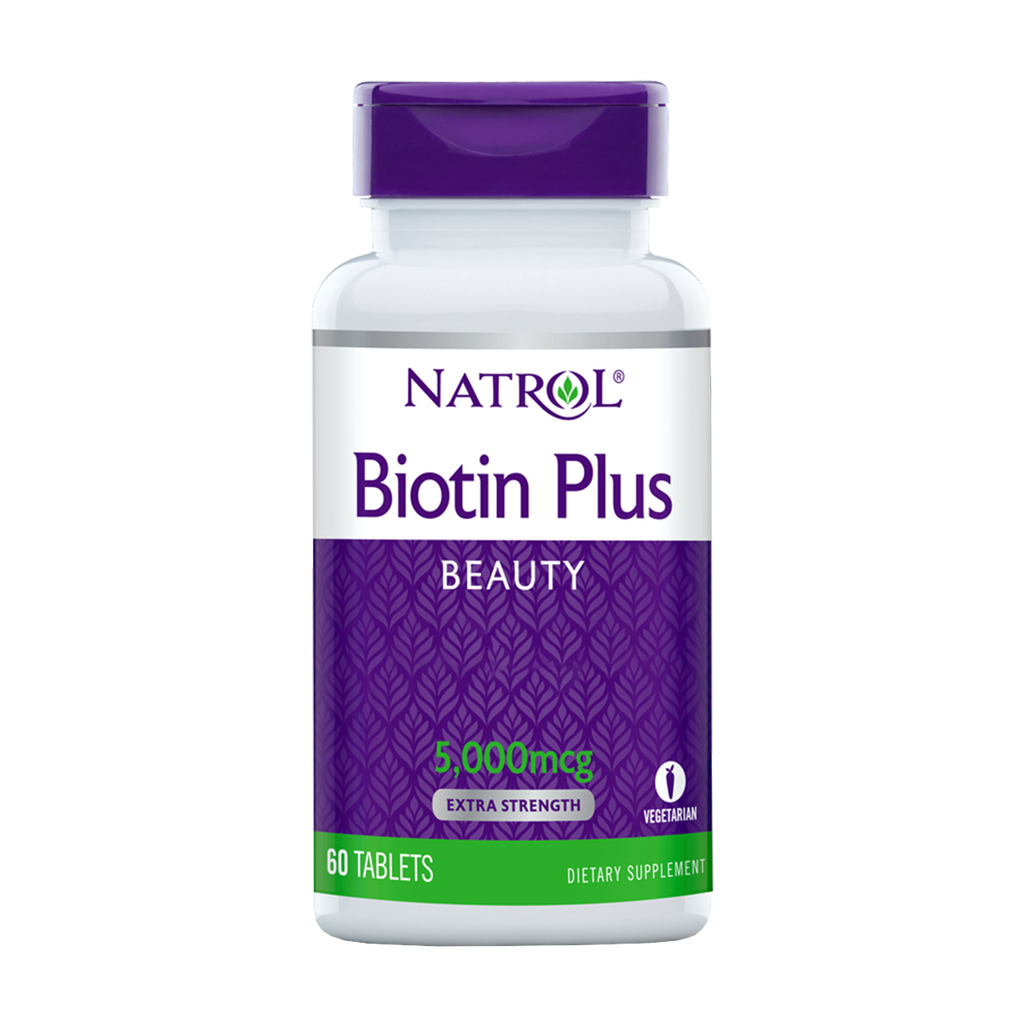 natrol biotin plus 5000mcg 60 tablets 1