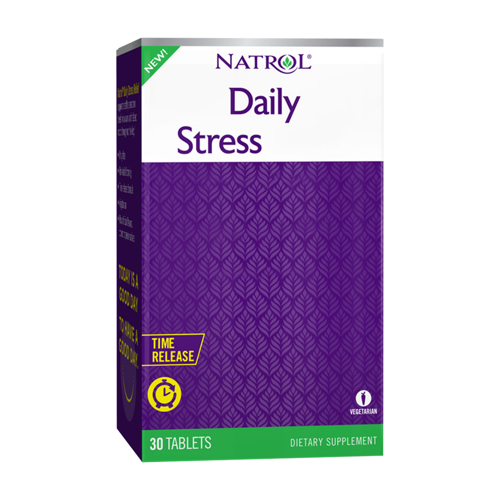 natrol daily stress relief time release 100mg 30 tablets 1