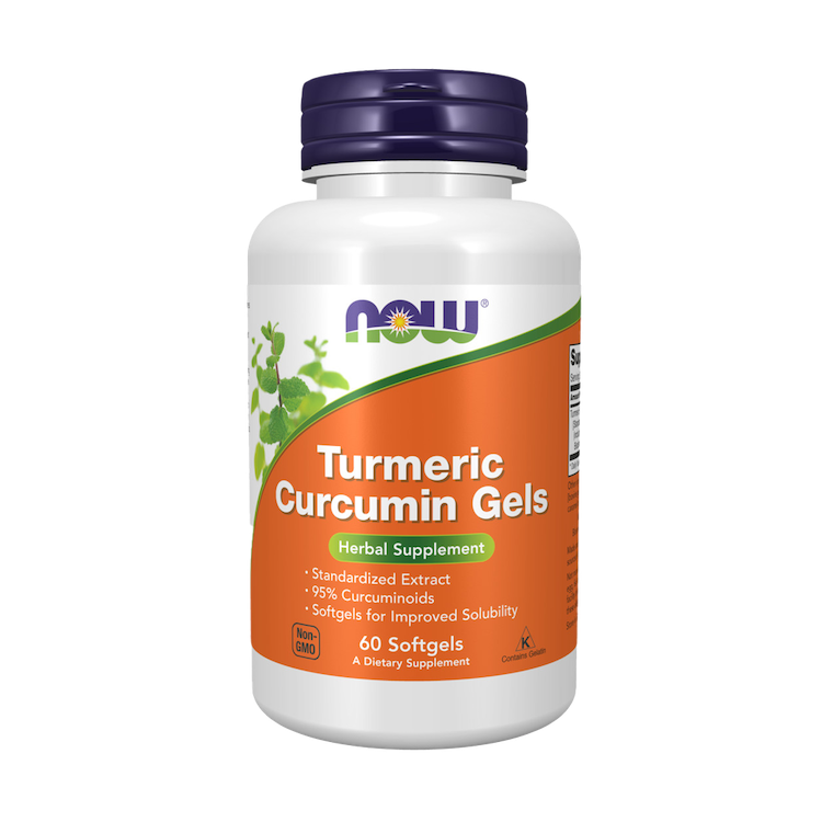 now foods kurkuma curcumine 60 softgels voorkant