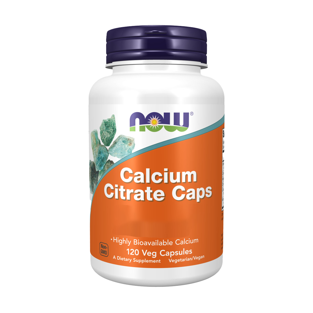 now foods calcium citraat 120 capsules voorkant