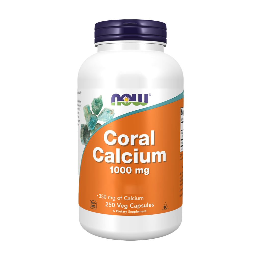 NOW Foods Koraal Calcium 1000 mg Voorkant