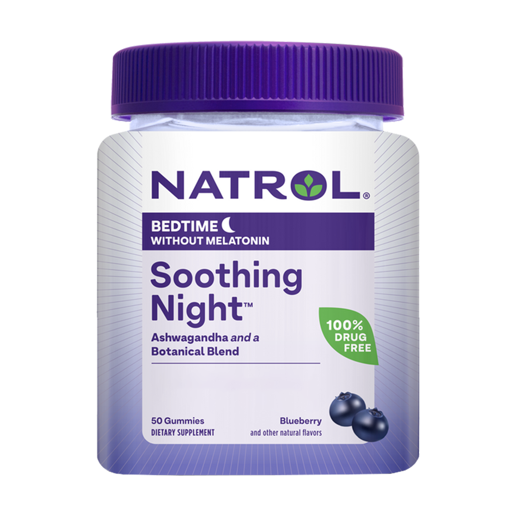 natrol soothing night blueberry bedtime without melatonin 30 capsules 1