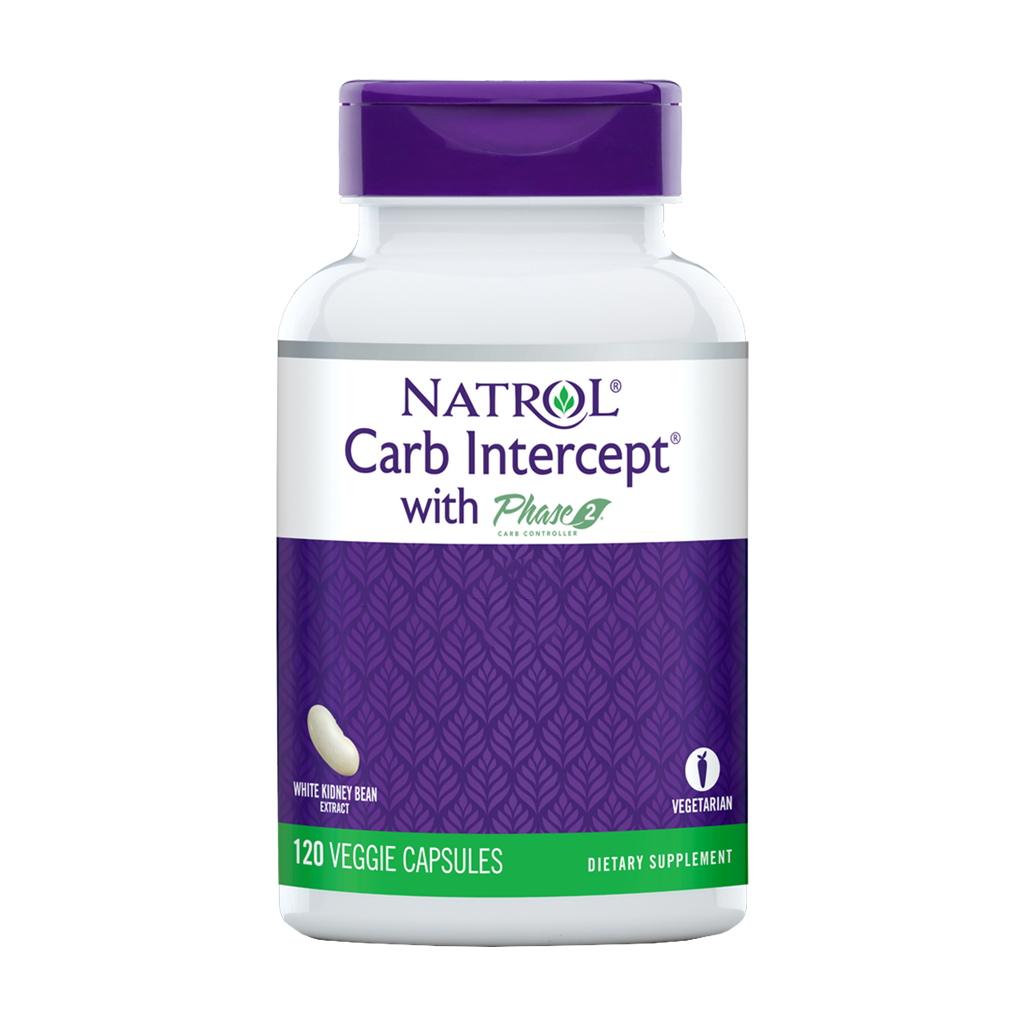 Natrol CarbIntercept Capsules 120ct Front