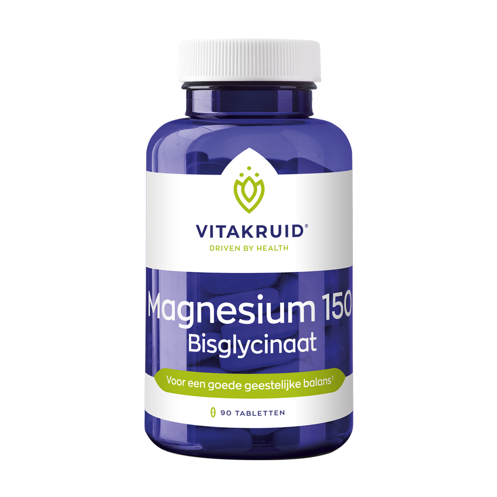 vitakruid Magnesium 150 Bisglycinaat 90 tablets 1