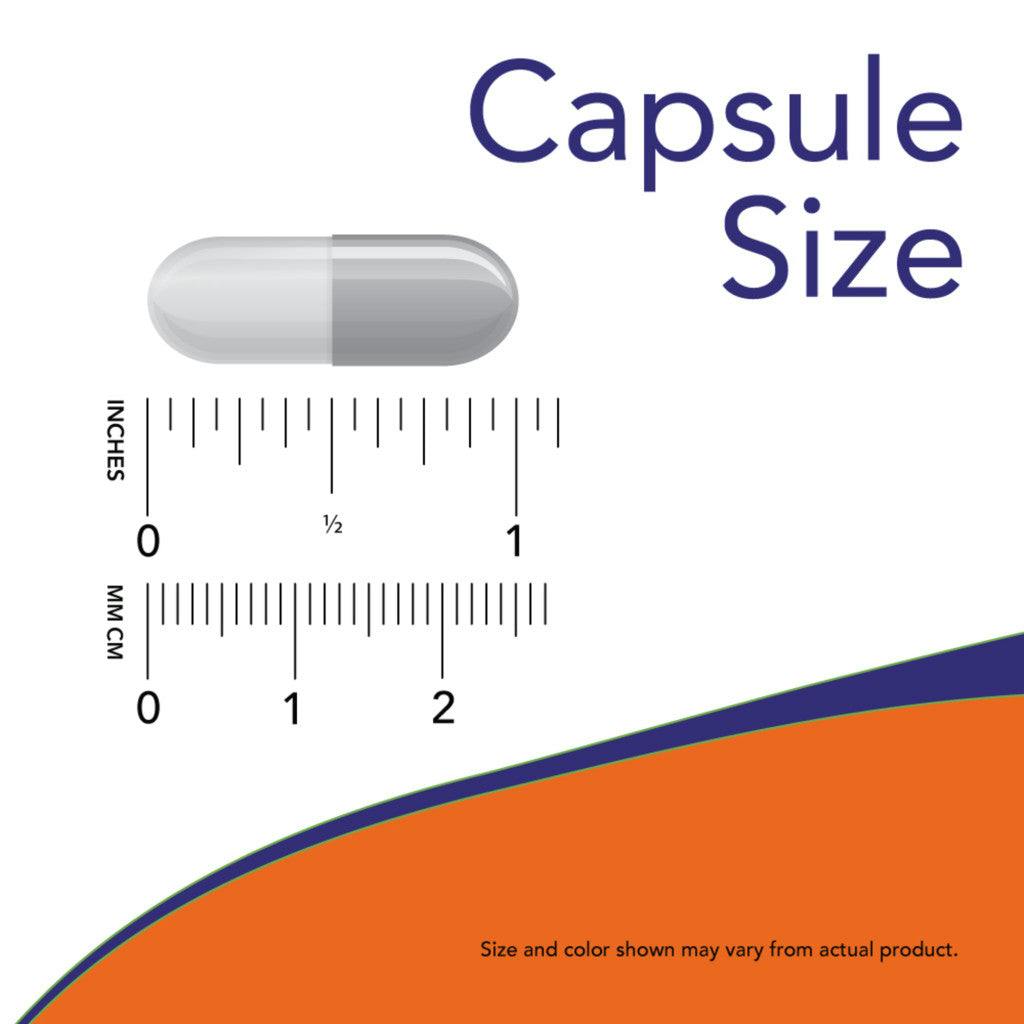 NOW Foods Cranberry 700mg + Vitamine C (100 capsules) Capsule grootte