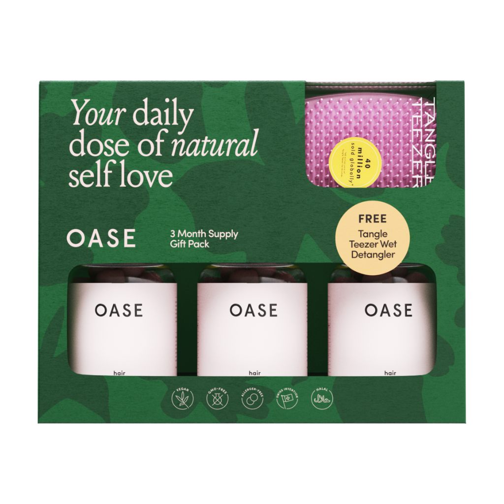 OASE Hair Vitamins 3 Month Gift Pack (Gratis Tangle Teezer)