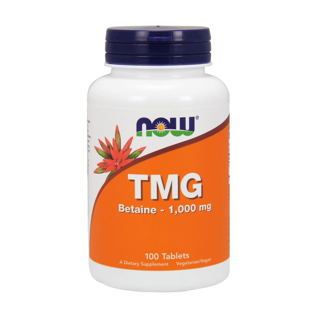 NOW Foods TMG (Trimethylglycin) 1000 mg (100 Tablets) vor