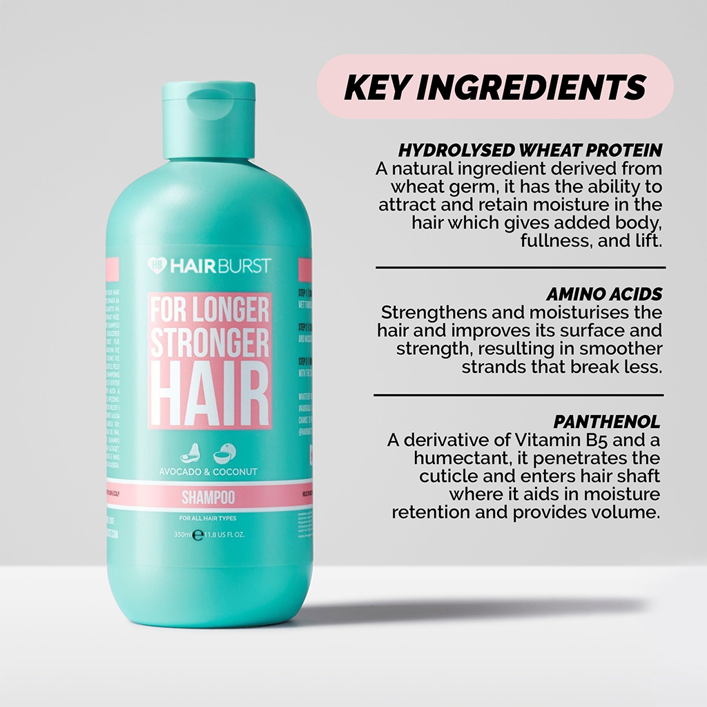 hairburst shampoo longer stronger hair 350ml 3