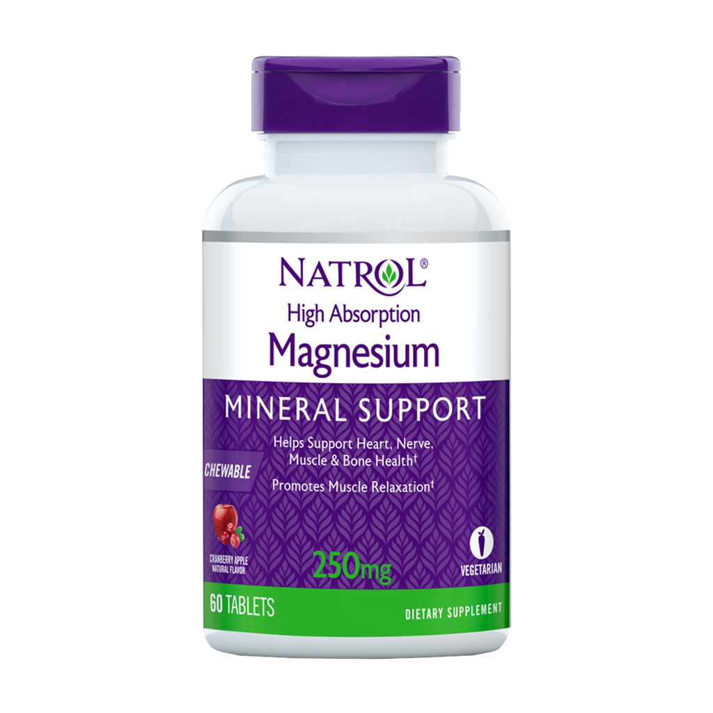 natrol magnesium chewable 60 tablets 1