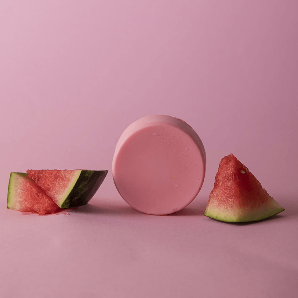 happy soaps melon power conditioner bar 70g sfeerfoto watermeloen ingredienten