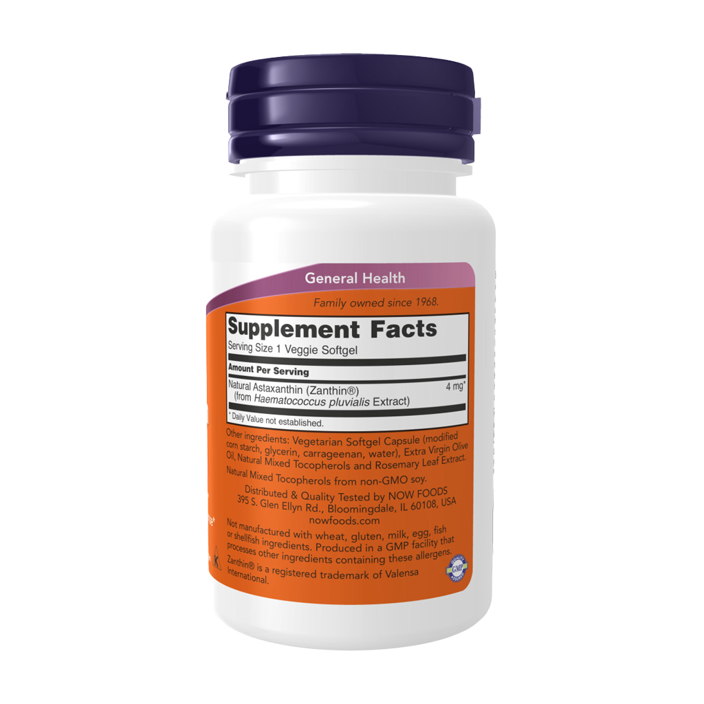 now foods astaxanthin 4mg 60 softgels 2