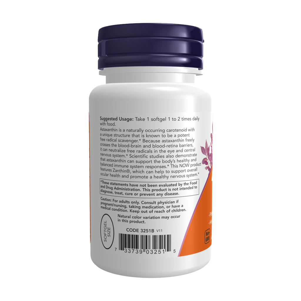 now foods astaxanthin 4mg 60 softgels 3