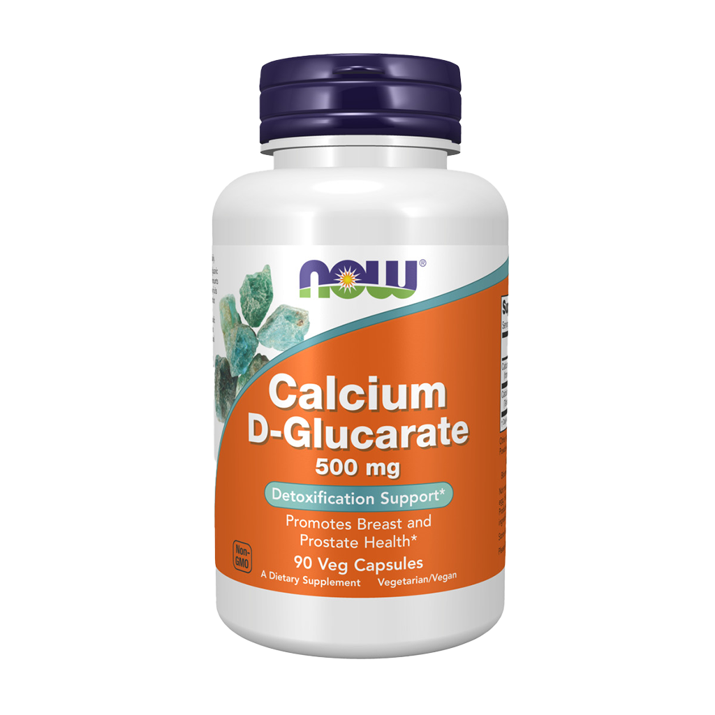 now foods calcium d glucaraat 500mg 90 capsules voorkant