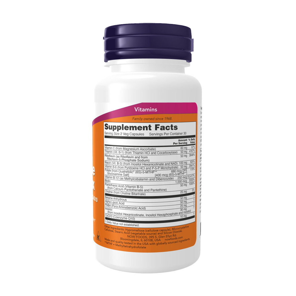 now foods co enzymme b complex 60 capsules back