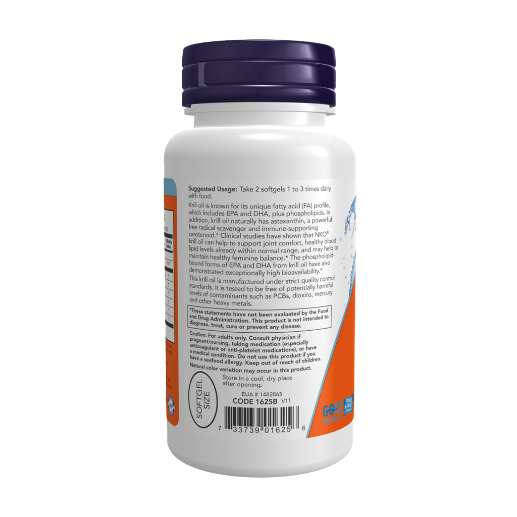 now foods krill oil 500mg 60 softgels 3