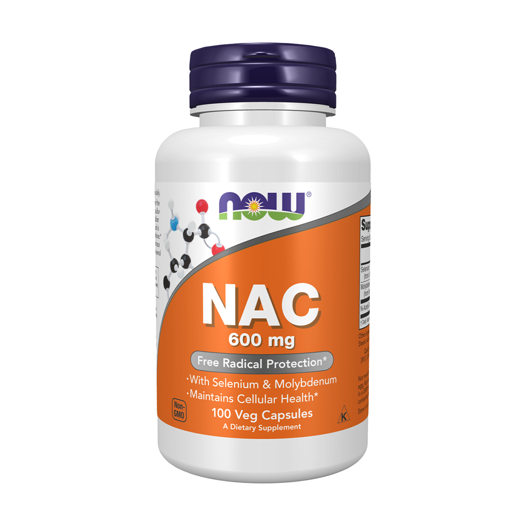 NOW Foods NAC 100 capsules front