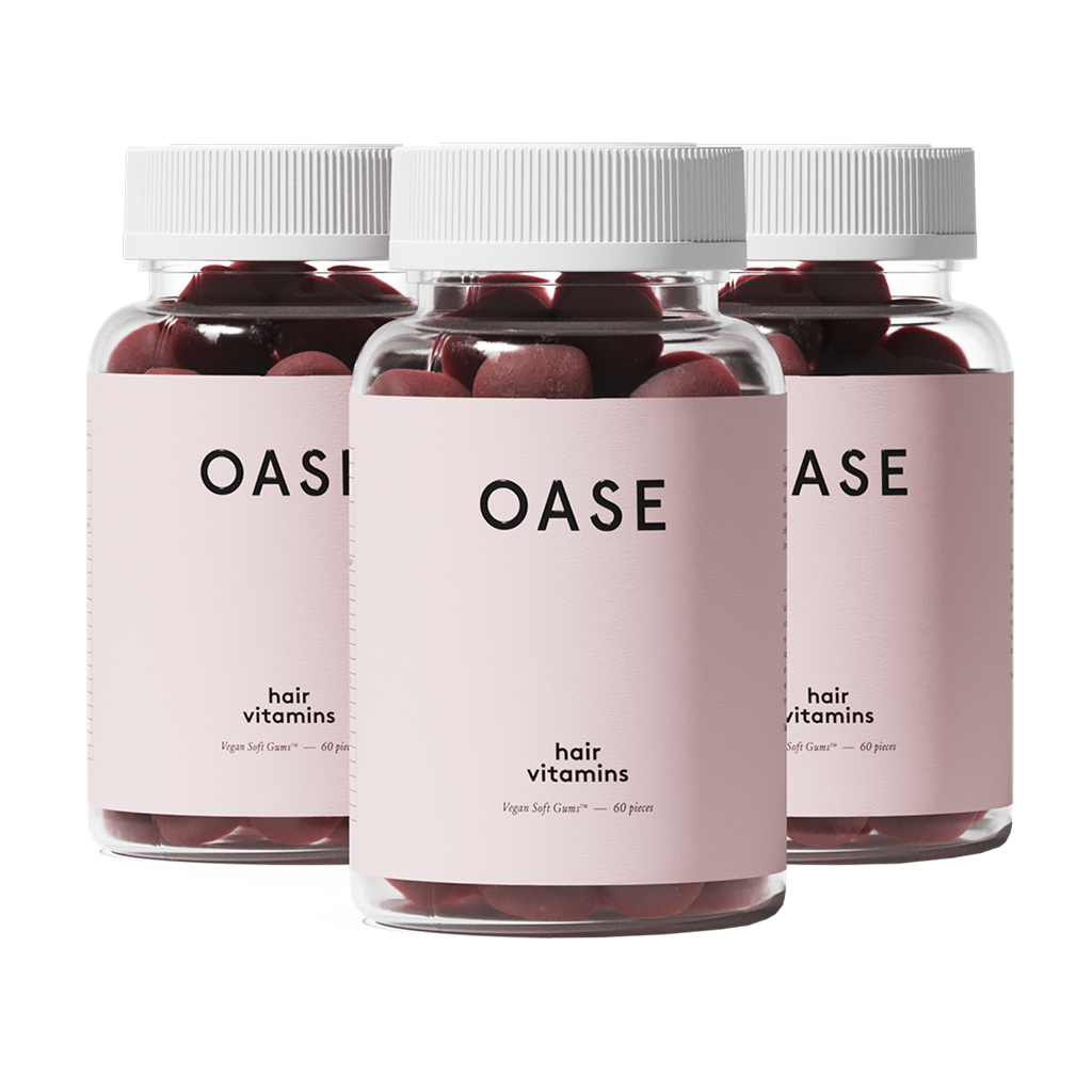 oase hair vitamins 60 vegan soft gums 3 month supply 1 front