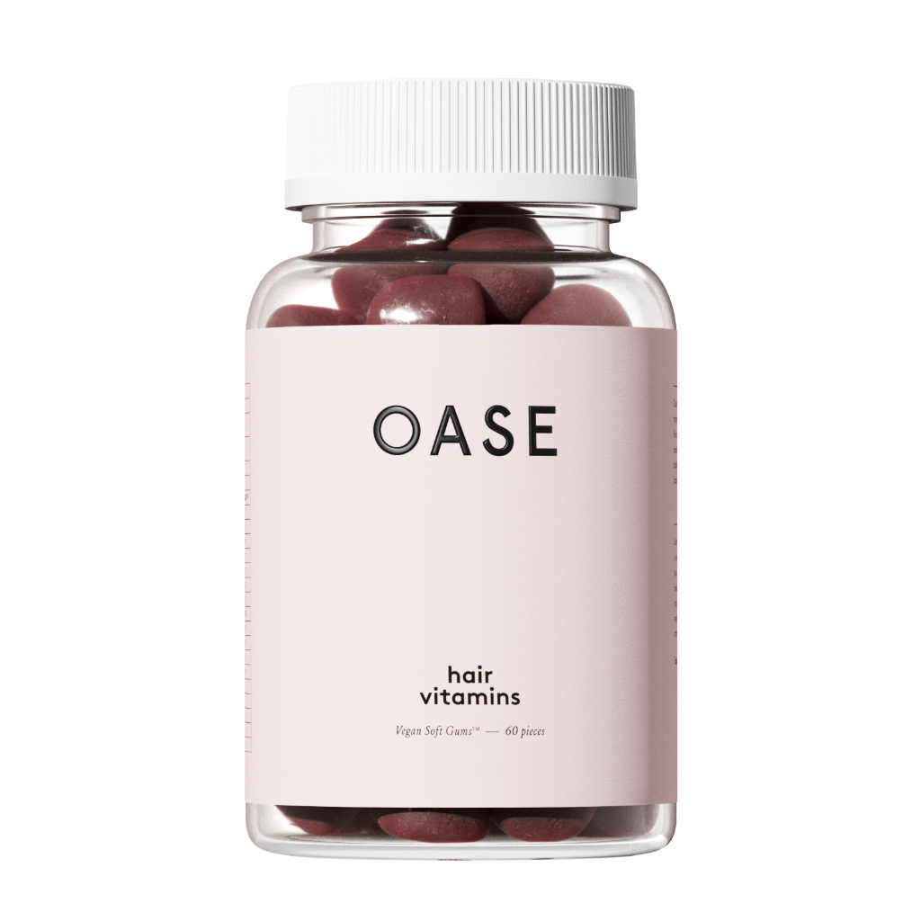 oase hair vitamins 60 vegan soft gums 1 month supply 1 packshot front