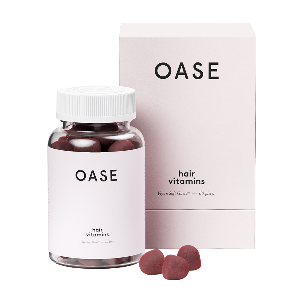 oase hair vitamins 60 vegan soft gums 1 month supply 3 packshot with box