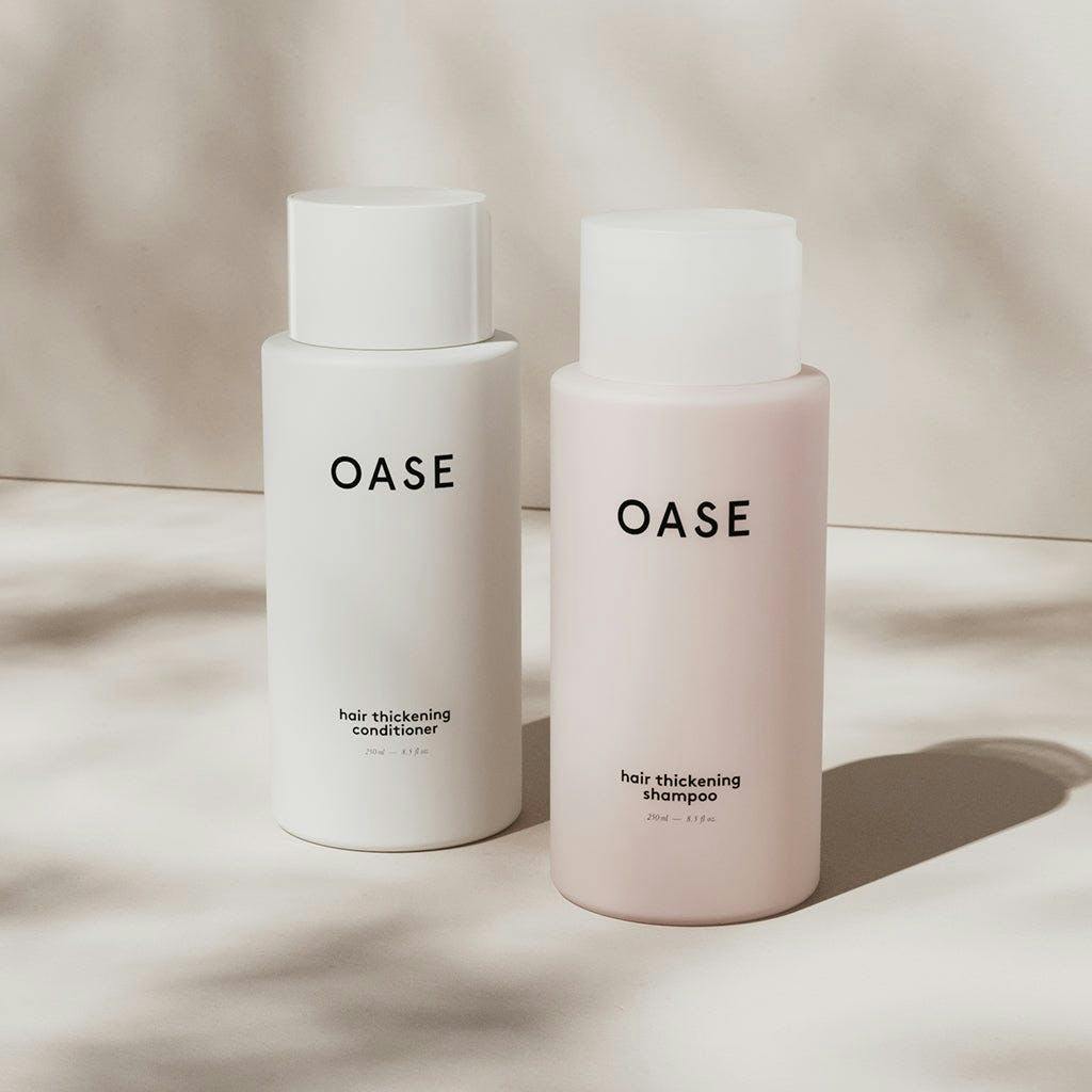 oase hair thickening shampoo and conditioner shadow