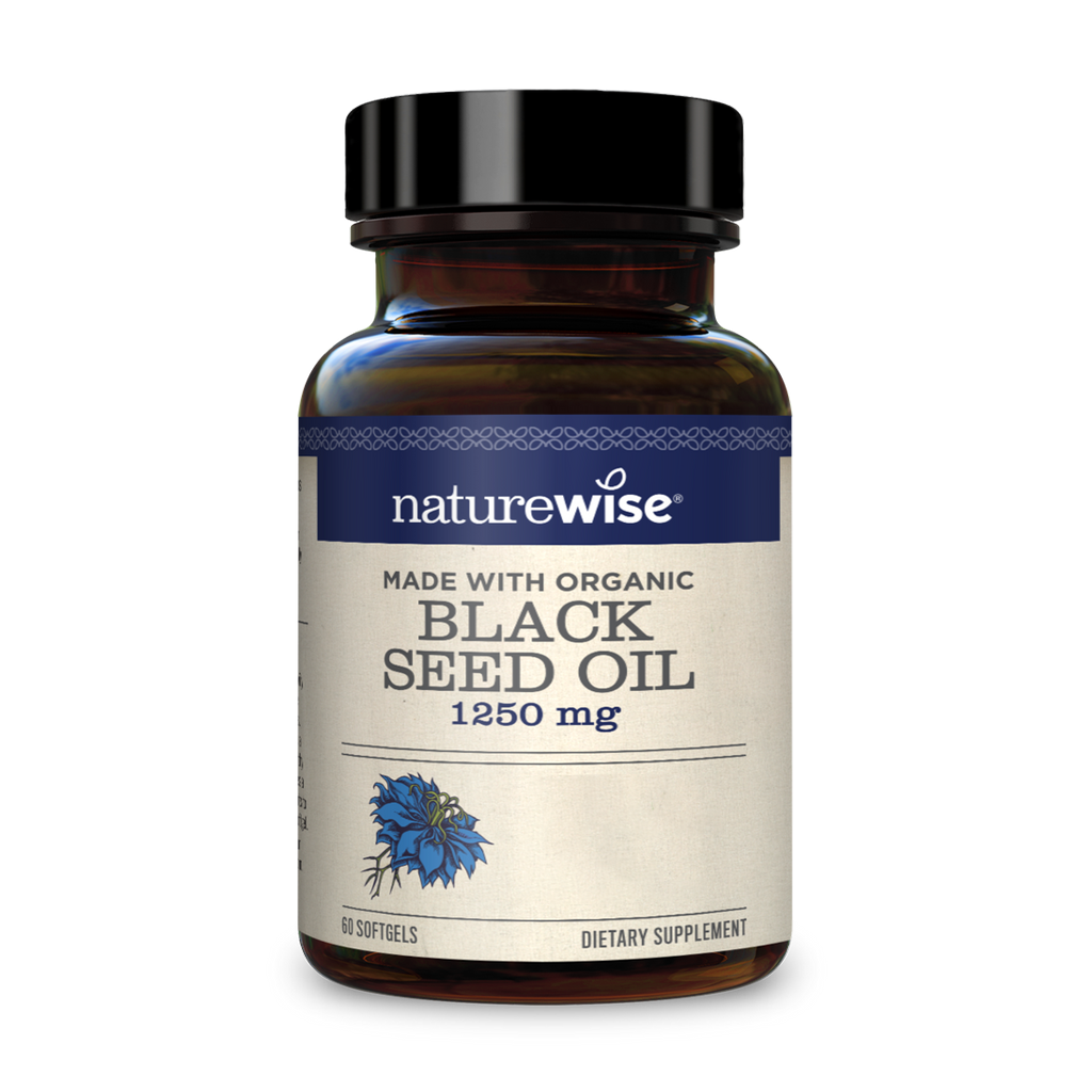 naturewise organic black seed olie packshot voorkant