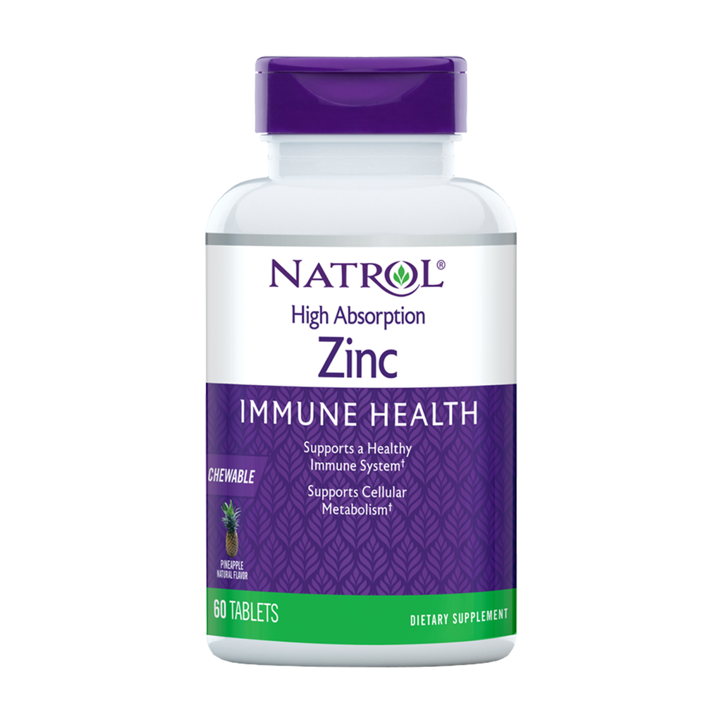 natrol zinc high absorption chewable 60 tablets 1