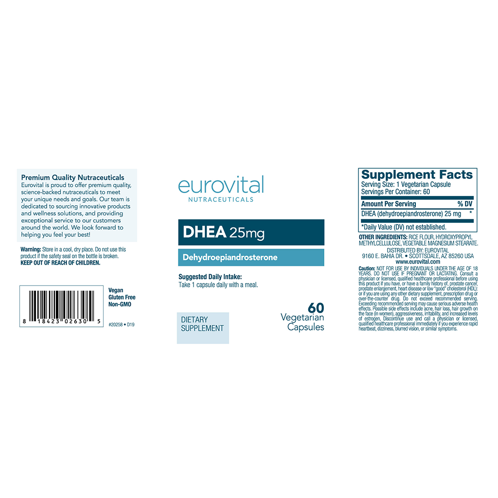 DHEA 25 mg 60 vegetarische capsules