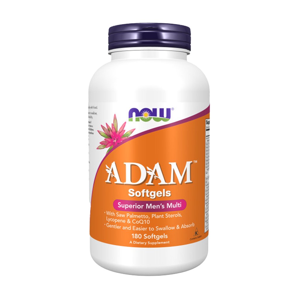 NOW Foods - ADAM Men's Multiple Vitamine softgels - size 90 softgels