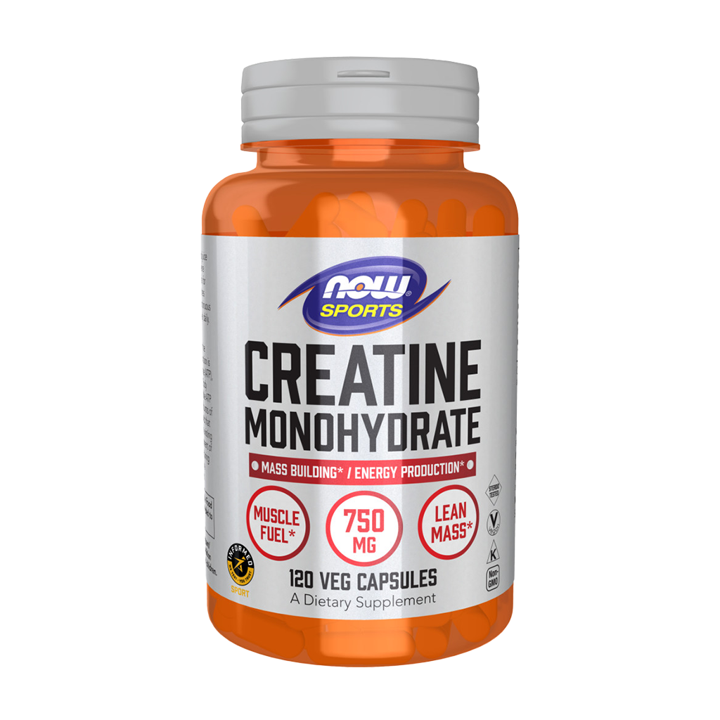 NOW Foods Creatine Monohydraat 750 mg (120 capsules)