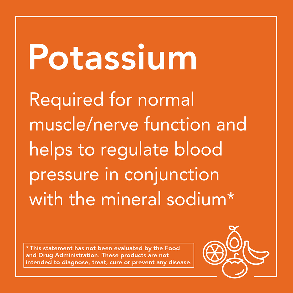 NOW Foods Jodium & Kalium (180 tabletten) wat is potassium