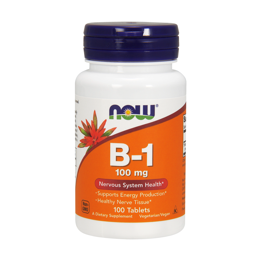 NOW Foods Vitamine B1 100 mg (100 tabletten)